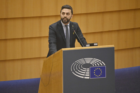 Debatte zur Aggression Russlands gegen die Ukraine im Europäischen Parlament in Brüssel