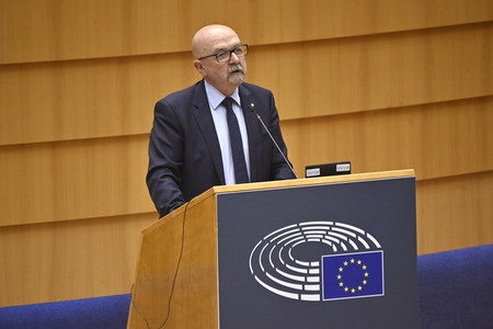 Debatte zur Aggression Russlands gegen die Ukraine im Europäischen Parlament in Brüssel