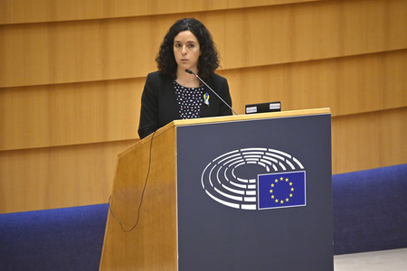 Debatte zur Aggression Russlands gegen die Ukraine im Europäischen Parlament in Brüssel