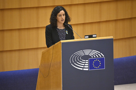 Debatte zur Aggression Russlands gegen die Ukraine im Europäischen Parlament in Brüssel