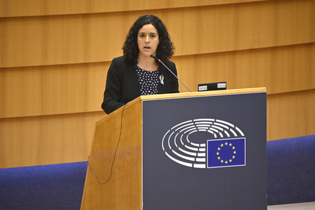 Debatte zur Aggression Russlands gegen die Ukraine im Europäischen Parlament in Brüssel