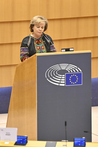 Debatte zur Aggression Russlands gegen die Ukraine im Europäischen Parlament in Brüssel