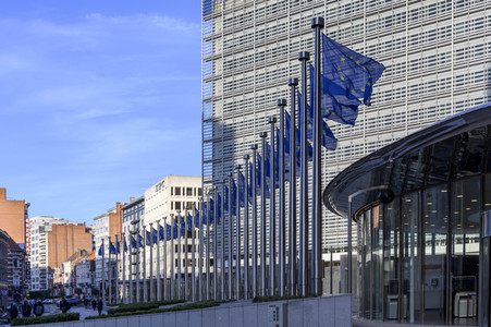 Das Berlaymont-Gebäude in Brüssel