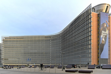 Das Berlaymont-Gebäude in Brüssel
