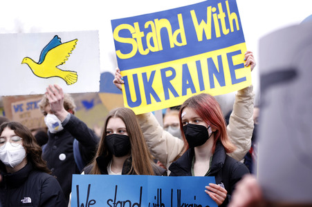 Fridays for Future Demo gegen den Krieg in der Ukraine in Berlin