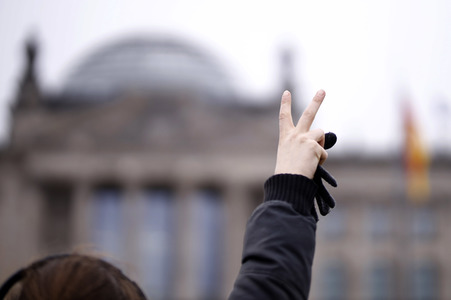 Fridays for Future Demo gegen den Krieg in der Ukraine in Berlin