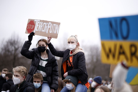 Fridays for Future Demo gegen den Krieg in der Ukraine in Berlin