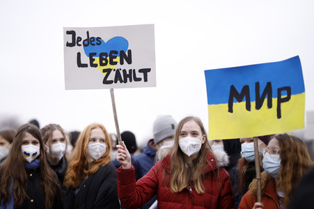 Fridays for Future Demo gegen den Krieg in der Ukraine in Berlin