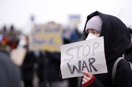 Fridays for Future Demo gegen den Krieg in der Ukraine in Berlin