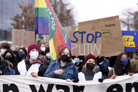 Fridays for Future Demo gegen den Krieg in der Ukraine in Berlin