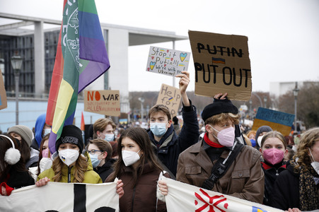 Fridays for Future Demo gegen den Krieg in der Ukraine in Berlin