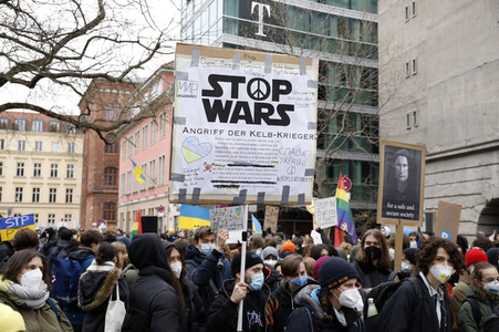 Fridays for Future Demo gegen den Krieg in der Ukraine in Berlin