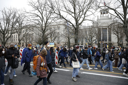 Fridays for Future Demo gegen den Krieg in der Ukraine in Berlin