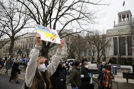 Fridays for Future Demo gegen den Krieg in der Ukraine in Berlin