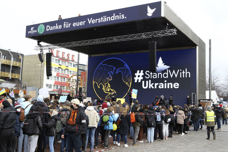 Fridays for Future Demo gegen den Krieg in der Ukraine in Hamburg