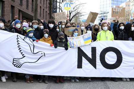 Fridays for Future Demo gegen den Krieg in der Ukraine in Hamburg