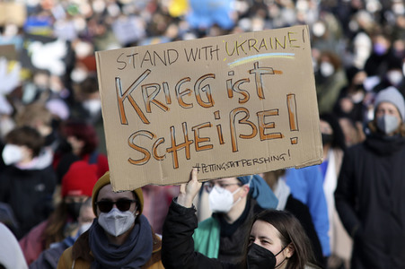 Fridays for Future Demo gegen den Krieg in der Ukraine in Hamburg