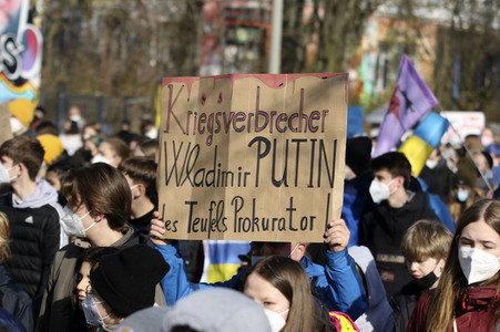 Fridays for Future Demo gegen den Krieg in der Ukraine in Hamburg