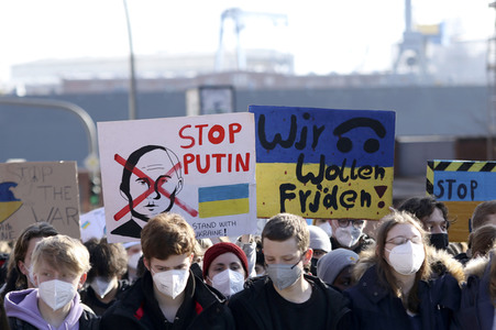 Fridays for Future Demo gegen den Krieg in der Ukraine in Hamburg