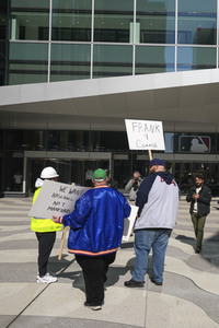 Protest vor der Major League Baseball Zentrale in New York