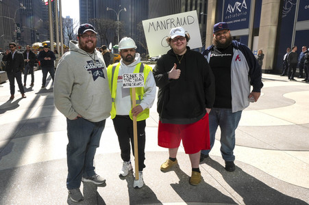 Protest vor der Major League Baseball Zentrale in New York