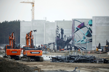 Teslas erste Elektroauto-Fabrik in Europa 'Gigafactory 4' in Grünheide