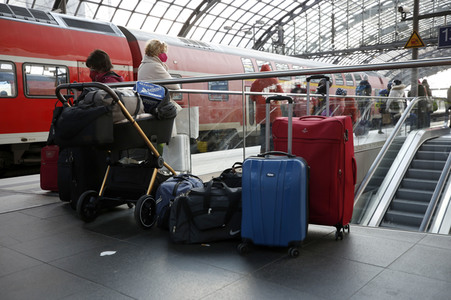 Ankunft ukrainischer Flüchtlinge auf dem Hauptbahnhof Berlin