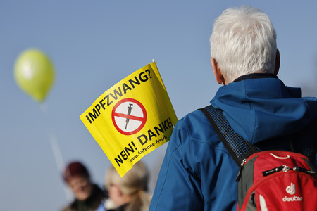 Coronademo in Düsseldorf