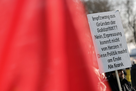 Coronademo in Düsseldorf