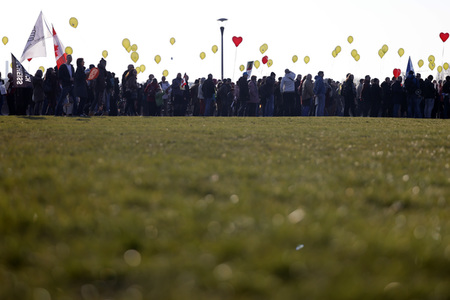 Coronademo in Düsseldorf