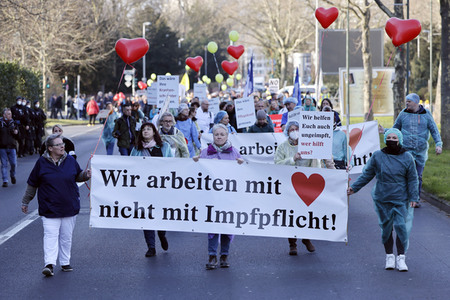 Coronademo in Düsseldorf