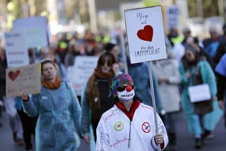 Coronademo in Düsseldorf