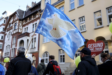 Coronademo in Düsseldorf