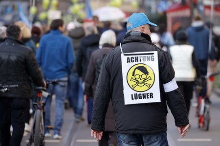 Coronademo in Düsseldorf