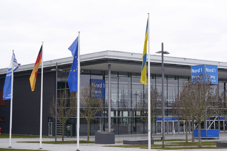 Zeltunterkünfte für ukrainische Flüchtlinge in Hannover