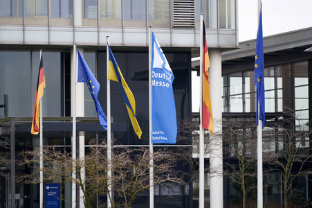 Zeltunterkünfte für ukrainische Flüchtlinge in Hannover