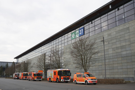 Zeltunterkünfte für ukrainische Flüchtlinge in Hannover