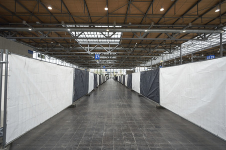 Zeltunterkünfte für ukrainische Flüchtlinge in Hannover