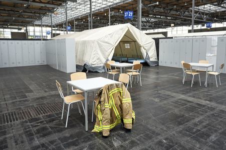 Zeltunterkünfte für ukrainische Flüchtlinge in Hannover