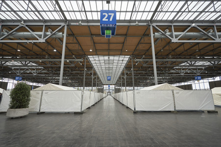 Zeltunterkünfte für ukrainische Flüchtlinge in Hannover