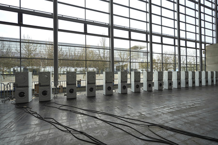 Zeltunterkünfte für ukrainische Flüchtlinge in Hannover