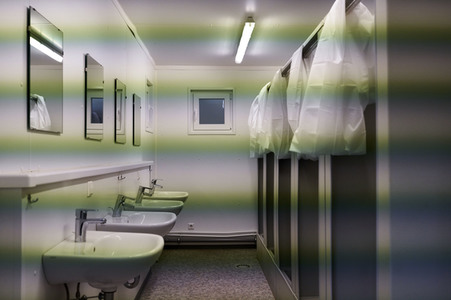 Zeltunterkünfte für ukrainische Flüchtlinge in Hannover