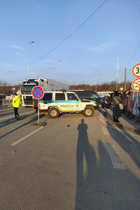 Grenzübergang zwischen der Slowakei und der Ukraine in Vyšné Nemecké