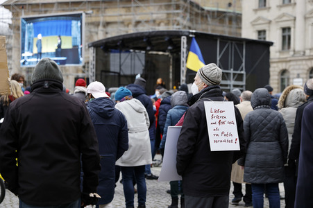 Stimmen zum Krieg in der Ukraine in Berlin