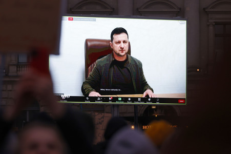 Stimmen zum Krieg in der Ukraine in Berlin