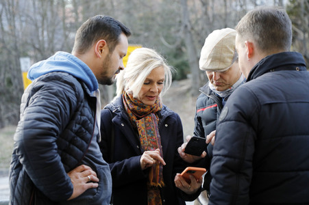 Uta Bresan bei Hilfsaktion für Ukraine-Flüchtlinge in Schirgiswalde