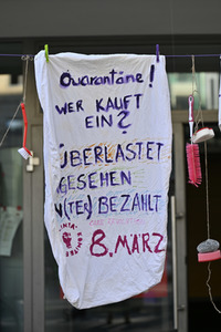 Kita Warnstreik am Weltfrauentag in Nürnberg