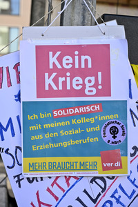 Kita Warnstreik am Weltfrauentag in Nürnberg