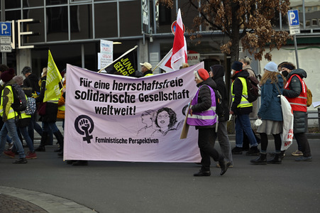 Kita Warnstreik am Weltfrauentag in Nürnberg