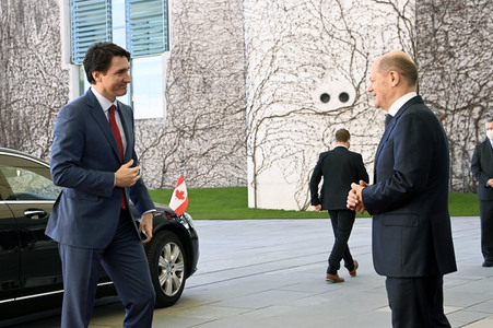 Empfang des Premierministers von Kanada in Berlin